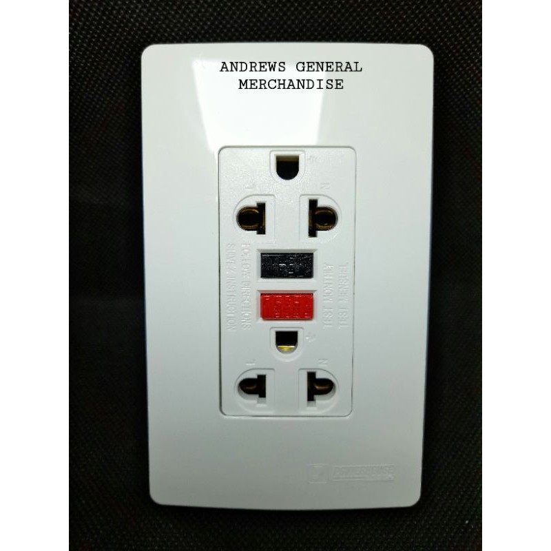 POWERHOUSE DUPLEX UNIVERSAL OUTLET W/ GROUND (GFCI) Shopee Philippines