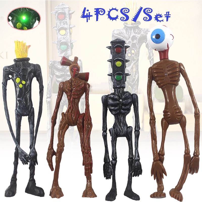 【COD】4pcs Big Siren Head Action Figure Toy Sirenhead Figure Horror