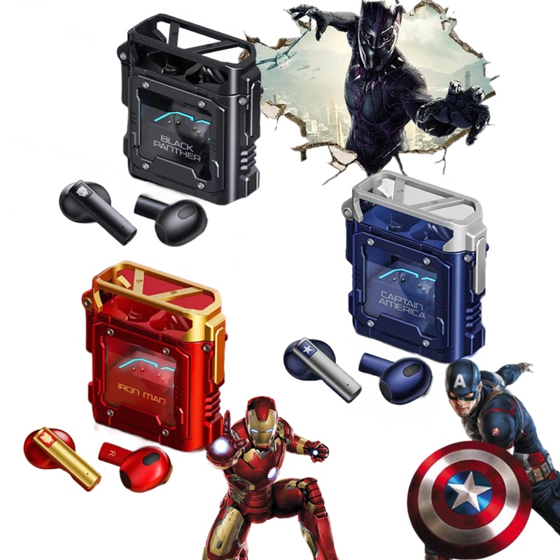 Marvel RGB TWS Wireless Bluetooth Noise Cancelling Gaming Earbuds ...