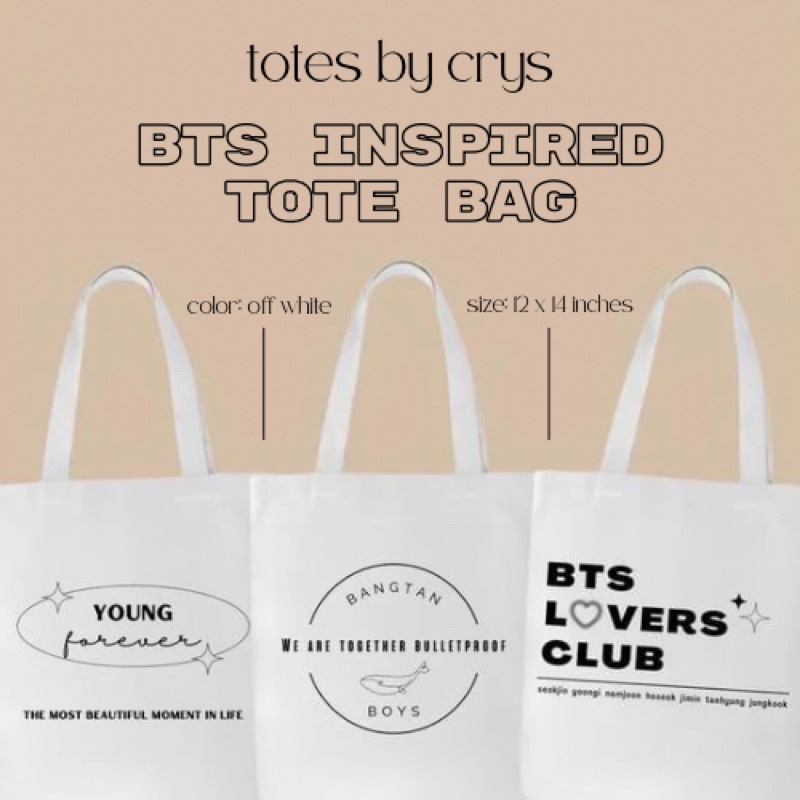 Tote bag bts shopee new arrivals