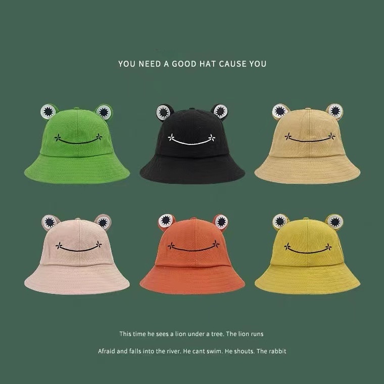 Ready Stock】Harry Styles adult children frog hat bucket hat