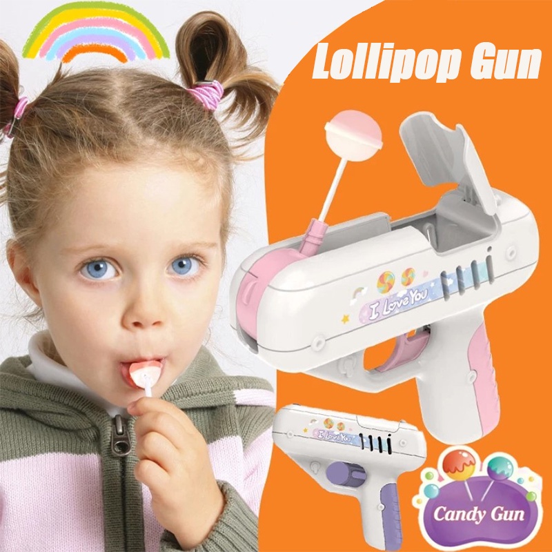 Original Candy Gun Toy Lollipop Gun Sweet Toys Light Toy Lollipop