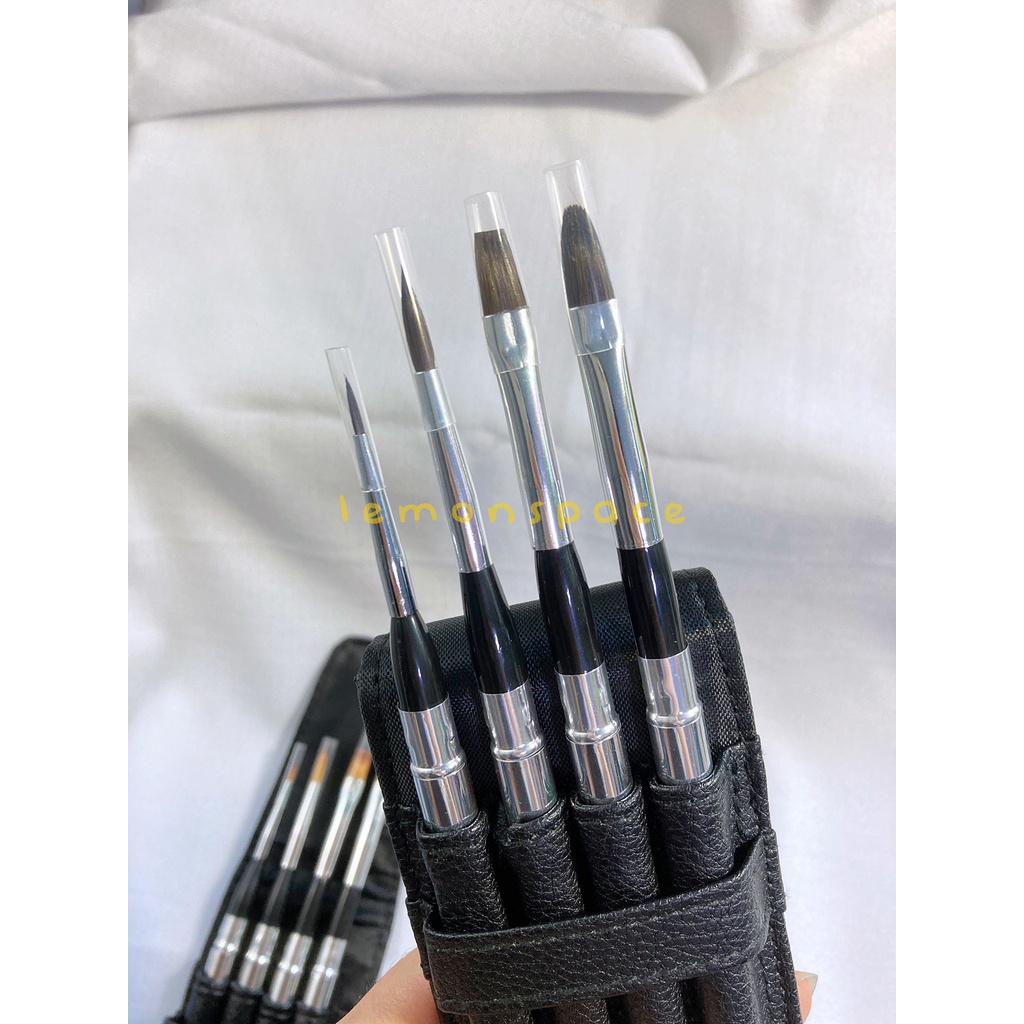 2 4pc set SABLE SQUIRREL TAKLON Collapsable Travel Watercolor Gouache