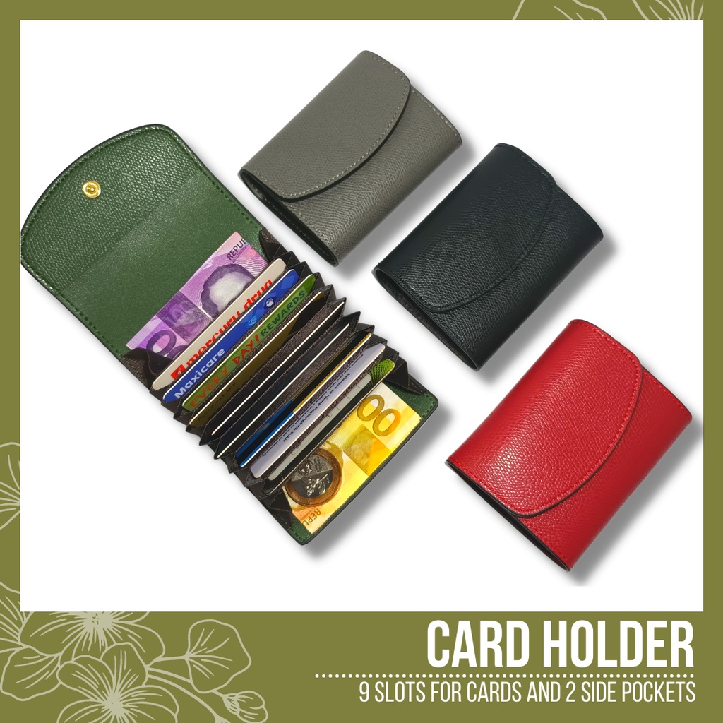 Card Holder / Card Organizer in PU Leather with Free Keychain Shopee
