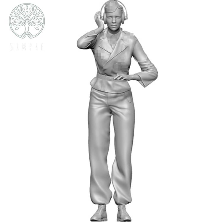 New☜ 1/35 Resin Model Kit figure GK Soldier, Female Tank Crew, Military