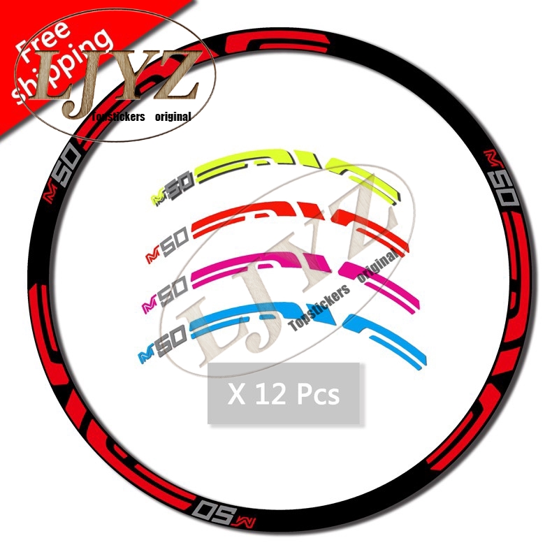 Vinyl 3M StickersENVE M50 Wheel Rim Stickers For Mountain Bike Bicycle Race Dirt Decals Shopee