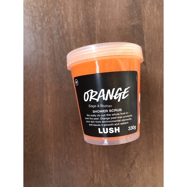 Lush Orange Shower Scrub 330g Tub Shopee Philippines