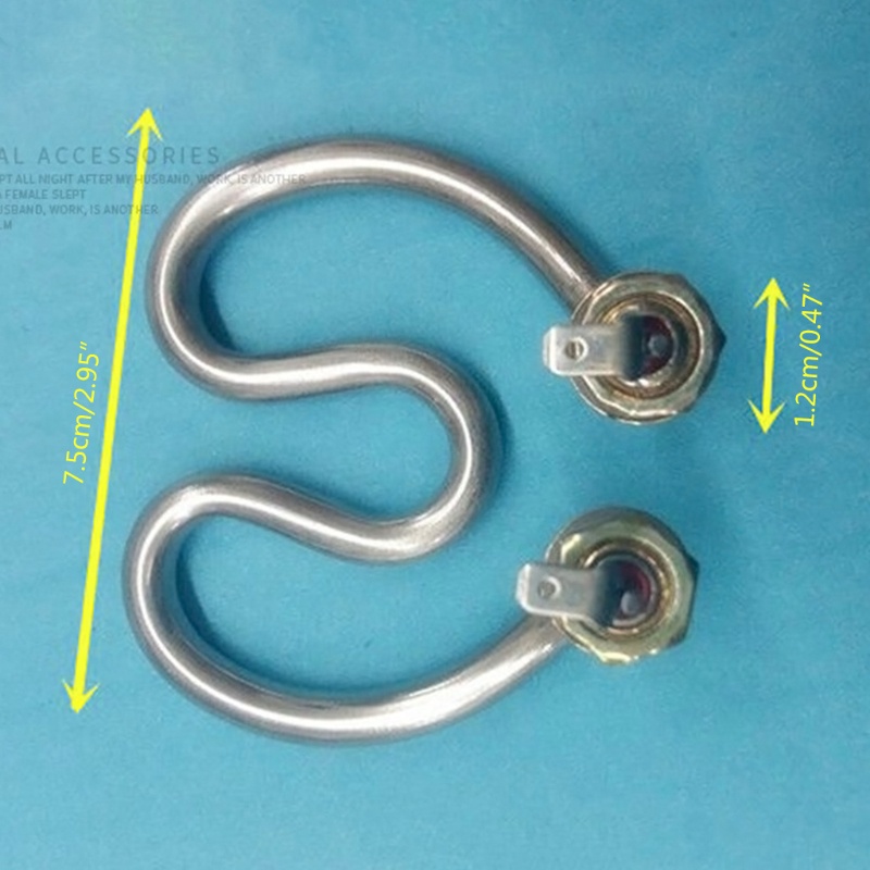 Replacement Part 500W 220V Horseshoe Shape Brass Electric Heat Tube for