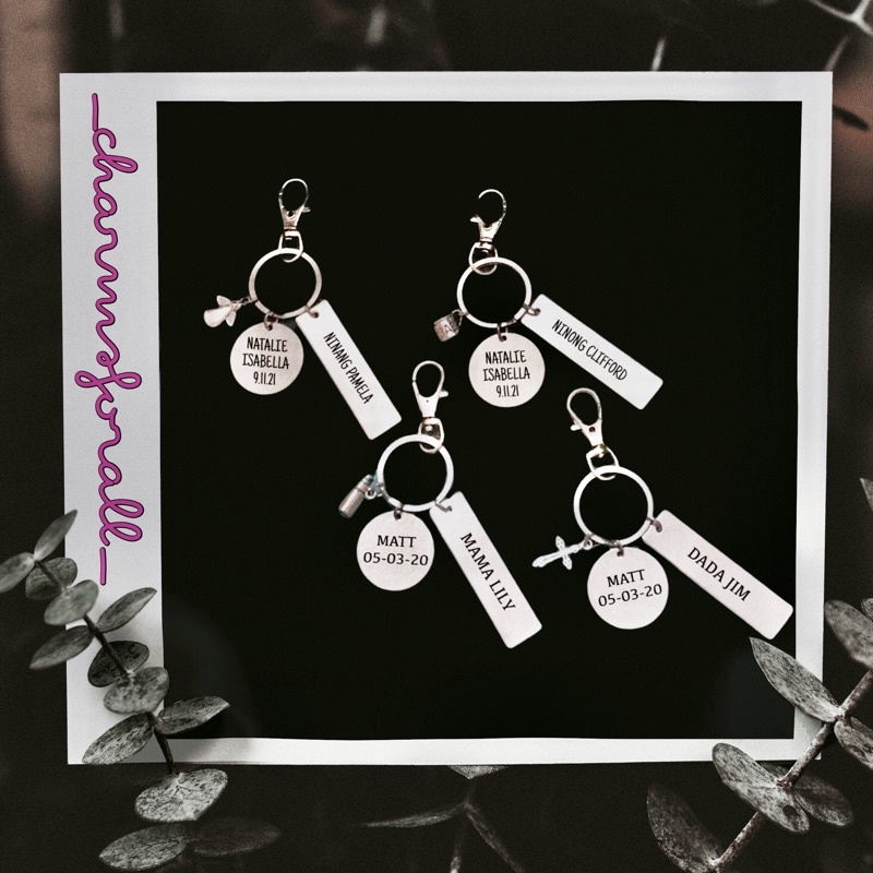 Souvenir name keychains deals