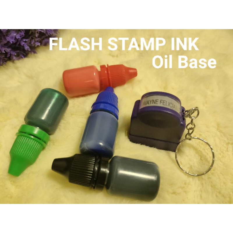 COD FLASH STAMP INK REFILL FOR SELF INKING STAMP 10/5ml | Shopee ...