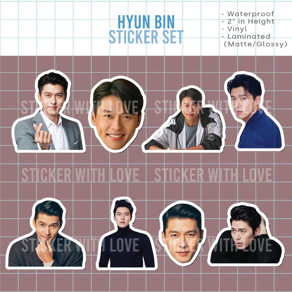 HYUN BIN Waterproof Sticker Set | Shopee Philippines