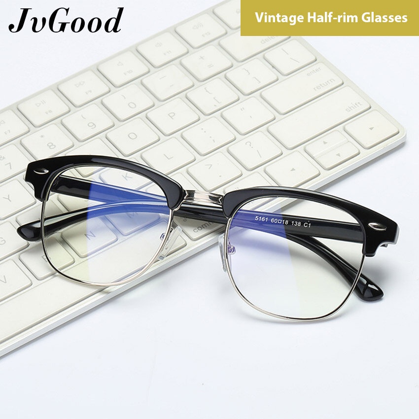 Half rim glasses style on sale