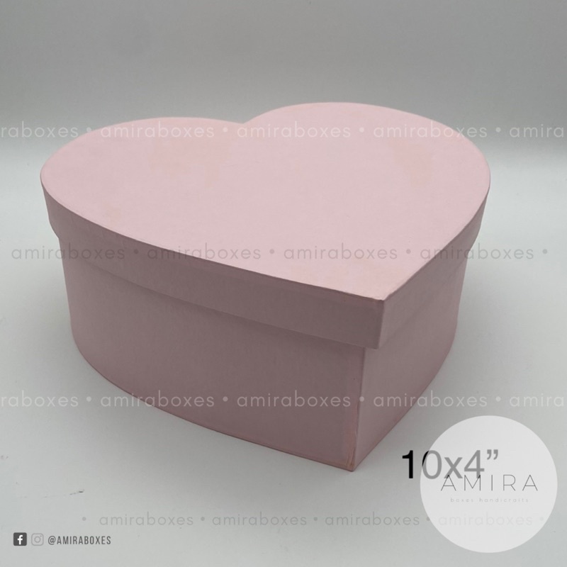 10x4” Regular Heart box - customizable | Shopee Philippines