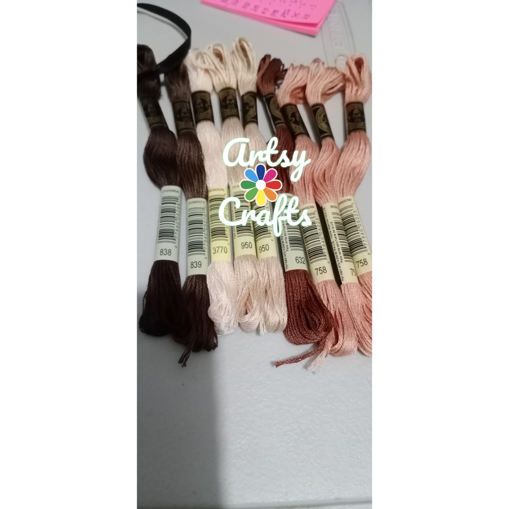 DMC THREAD CROSS STITCH #500s (500-598) | Shopee Philippines