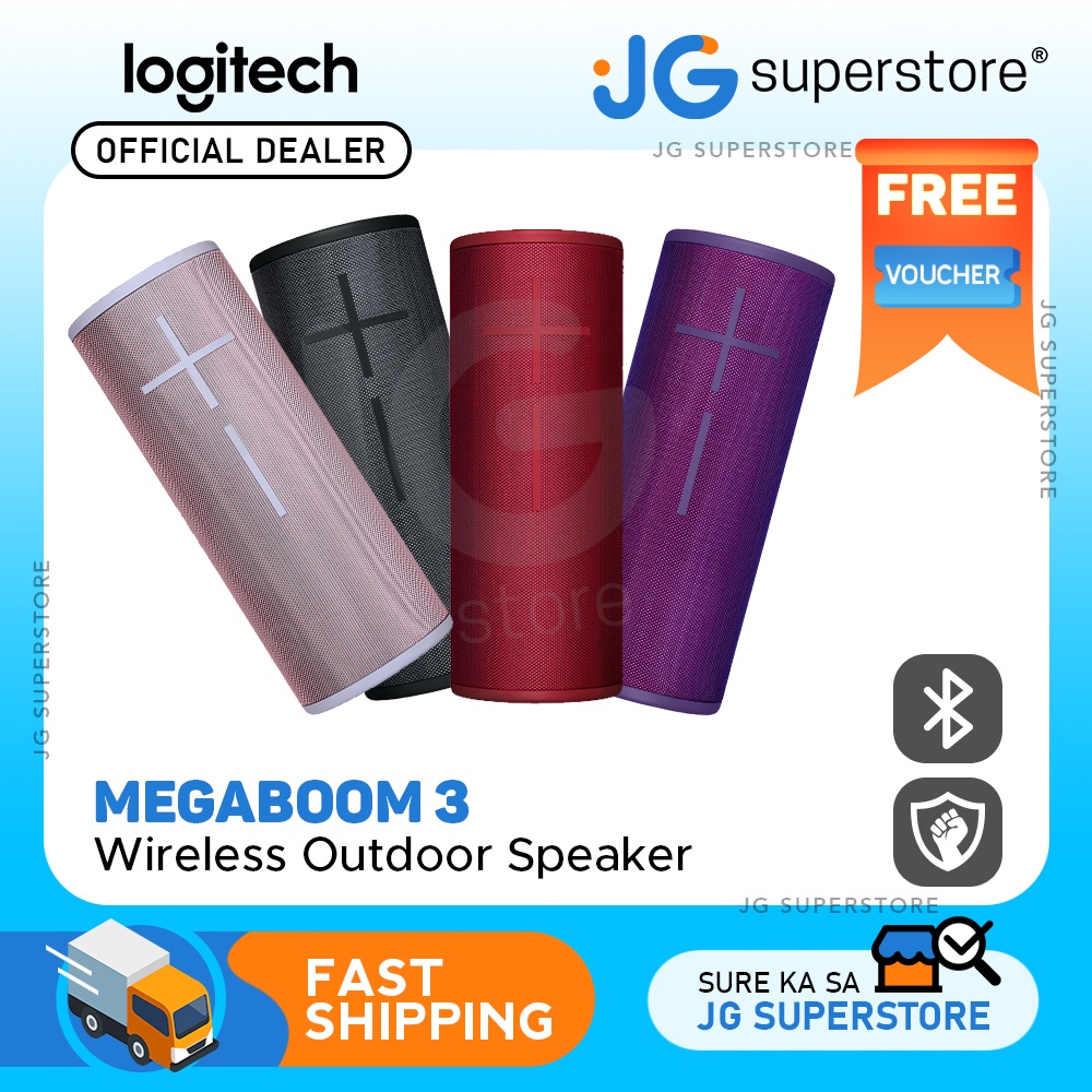 Logitech Ultimate Ears Boom 3 Waterproof Bluetooth Wireless Speaker w ...