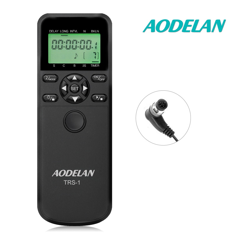 AODELAN TRS1 Remote Control LCD Intervalometer Camera Time Lapse