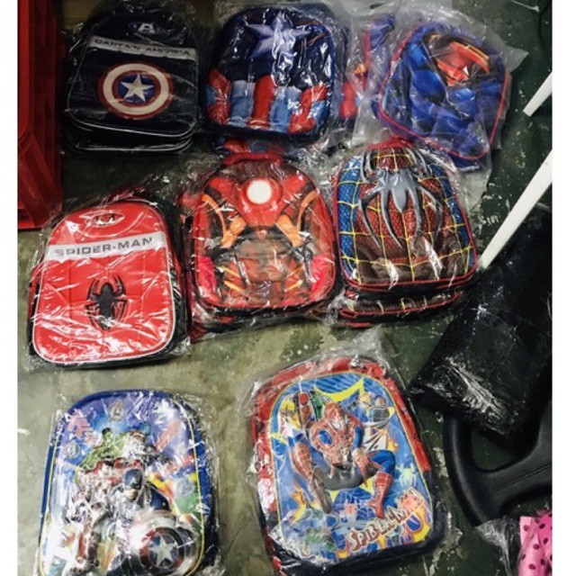 Ready Stock Backpack character Cars School Bag 3D Packbag