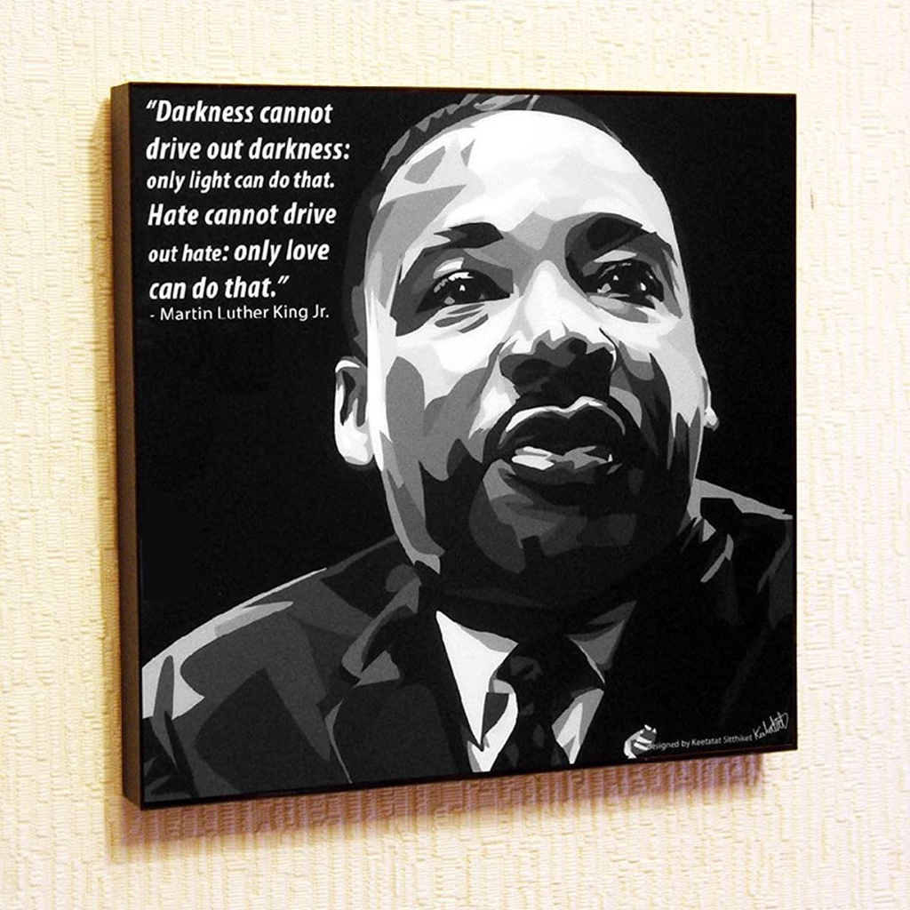 Martin Luther King Jr. Poster and print POP Art Painting on Canvas ...