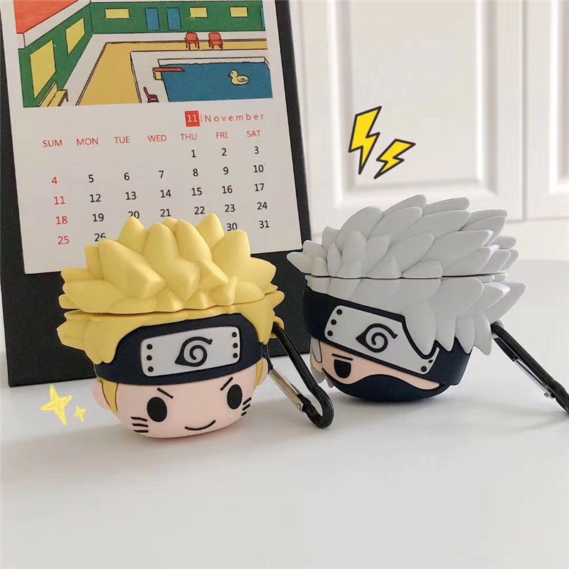 for airpods pro gen pro case Japanese Anime cute cartoon Uzumaki  Naruto Hatake Kakashi soft cover anti-drop