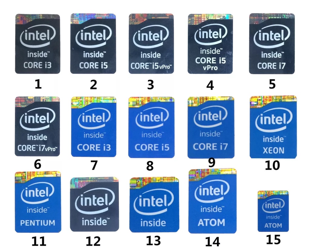 Laptop Desktop Cool Rui 10 11th Generation CPU Label core I9 I7 I5 RTX ...
