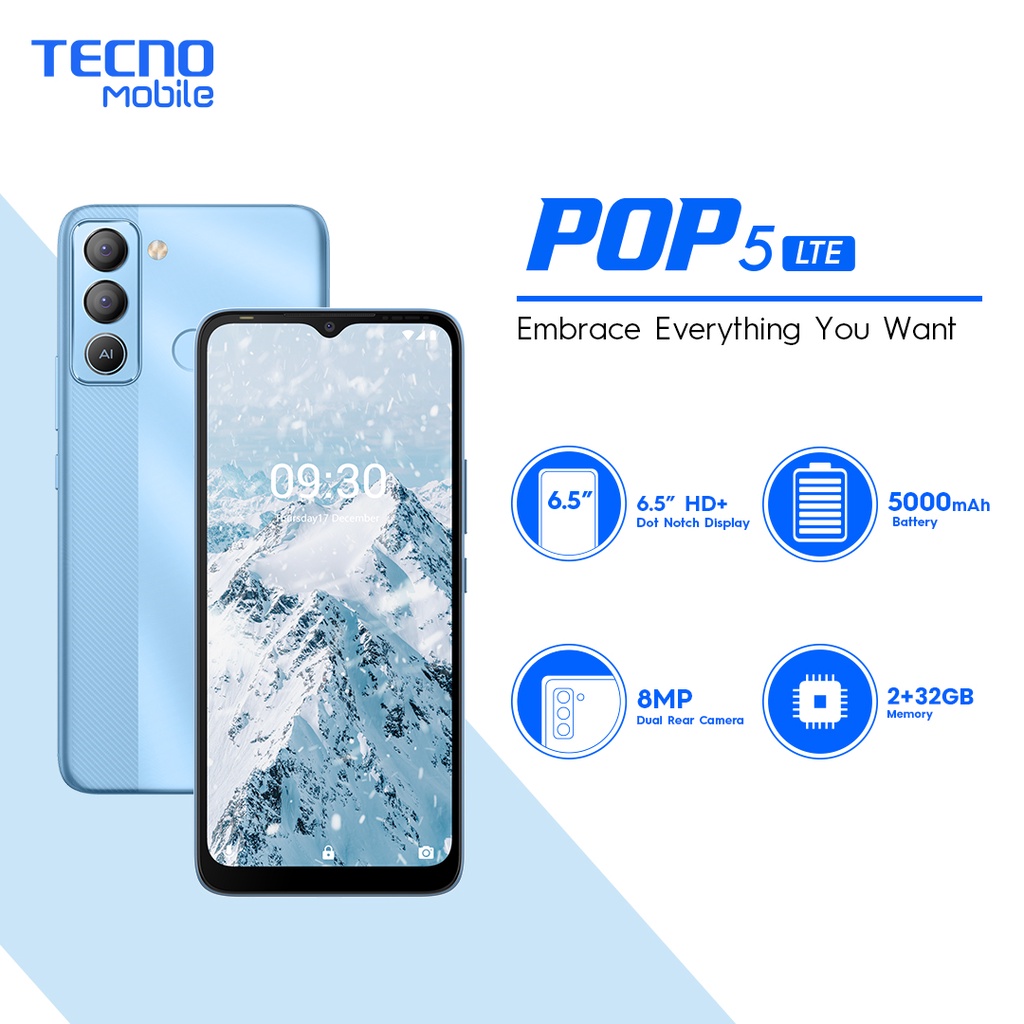 Tecno POP 5 LTE (2GB + 32GB) | Shopee Philippines
