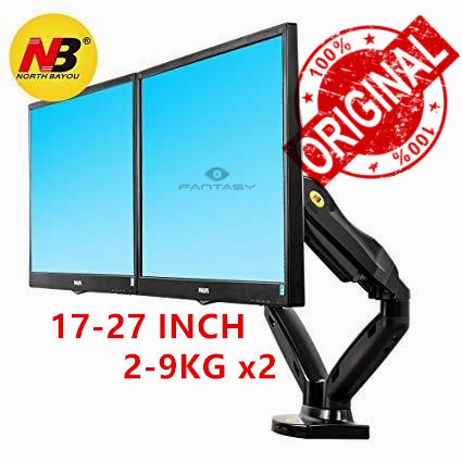 NB NORTH BAYOU F160 17 to 27 Inch with 14.3lbs Gas Strut Dual Monitor ...