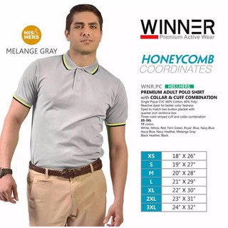 Winner Mens Premium Cotton Polo Shirt WNR.PS - Shirts and Prints Ph