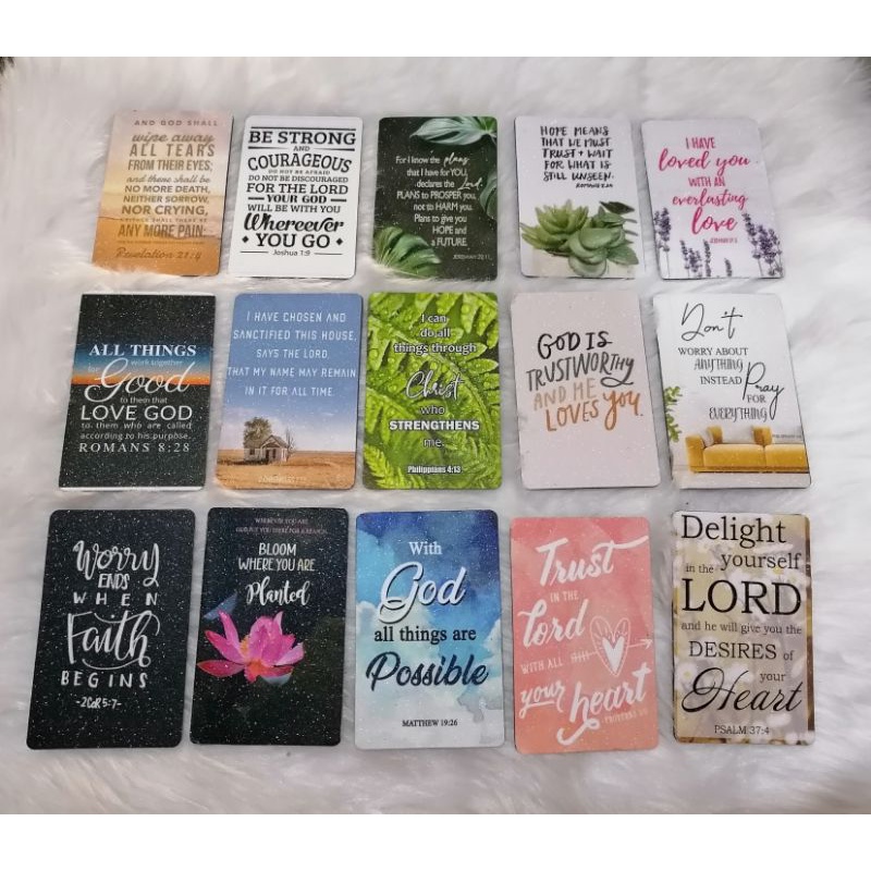 10pcs or 5pcs REF MAGNETS BIBLE VERSES LONG LASTING PRINT | Shopee ...