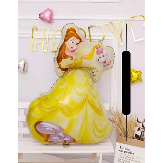 Beauty and the Beast Party Supplies Princess Belle Balloon Bouquet  Decorations 12 piece kit 