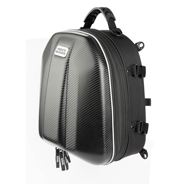 ROCK BIKER Motorcycle Helmet Bag Black Rear Seat Saddle Bags Motocross Waterproof Tail Bag Cycling Equipment Motor Back Seat Pack RBB036 Shopee Philippines