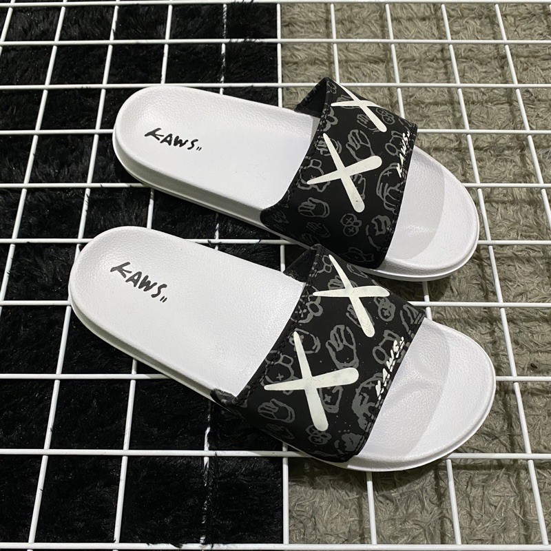 KAWS SANDALS (FREE STICKER AND RETURN SIZE) | Shopee Philippines