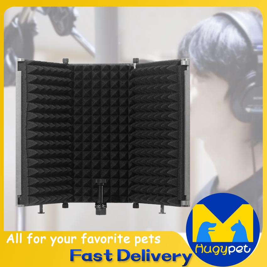 Profession Recording Studio Microphone Isolation Shield 3 Panel Sound ...