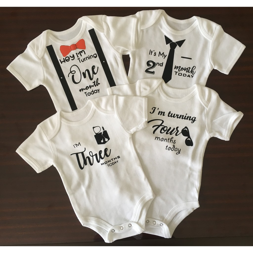 12 2024 month onesies