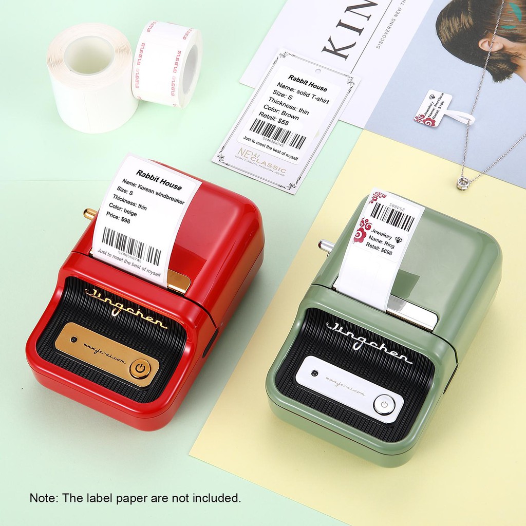 [ready stock]Label Printer Portable Wireless BT Thermal Label Maker ...