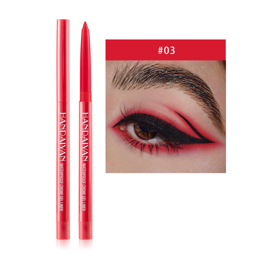 20colors Long Lasting Waterproof Fast Dry Eyeliner Pen Matte Eyeliner Pencil Rotatable Eye Liner 