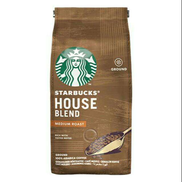 Starbucks Coffee House Blend Medium Roast Ground Coffee (200g) | Shopee ...