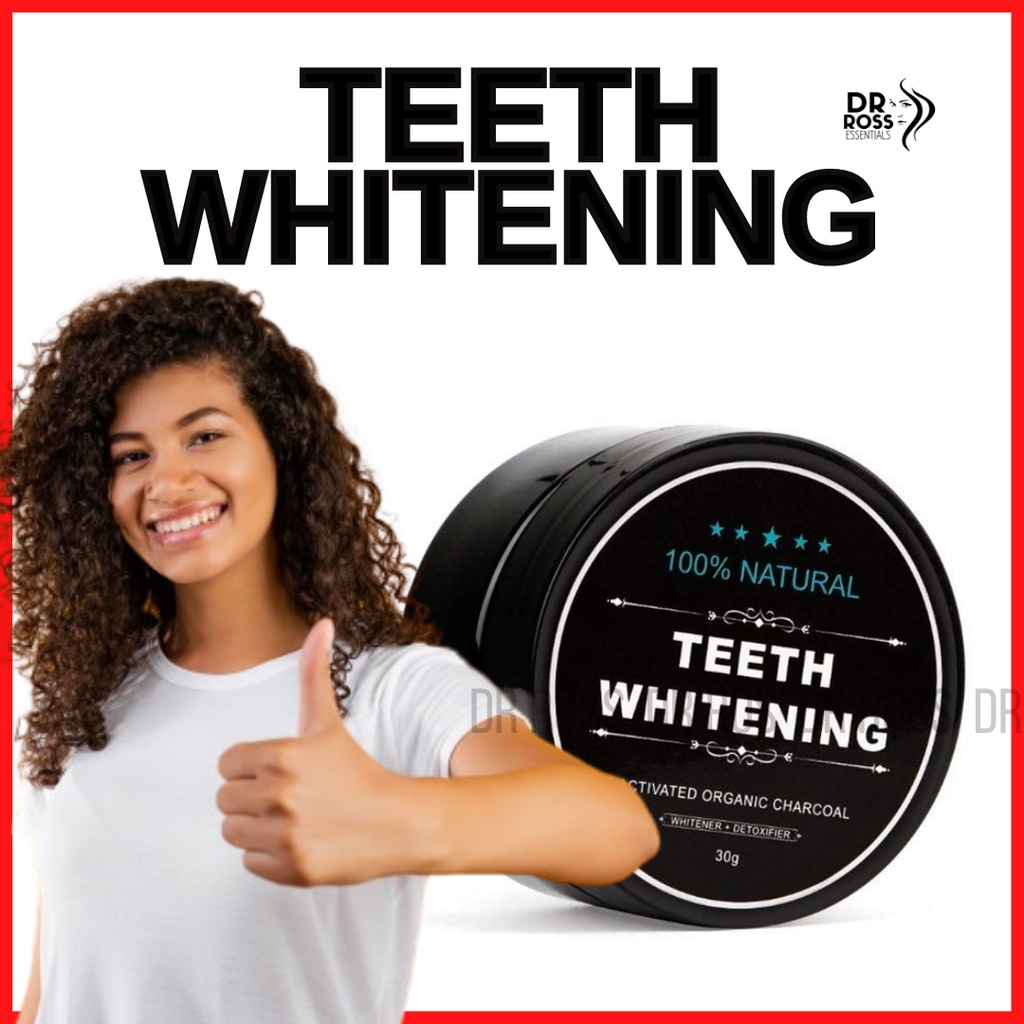 [ DR ROSS ] TEETH WHITENING | Powder with Activated Charcoal | Natural ...
