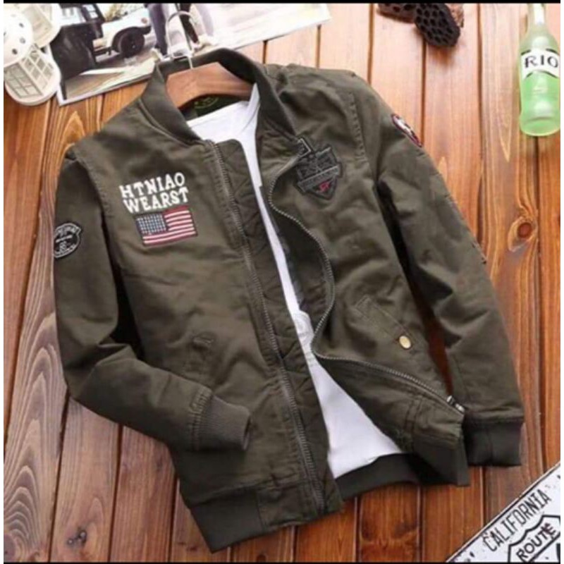 military bomber jacket