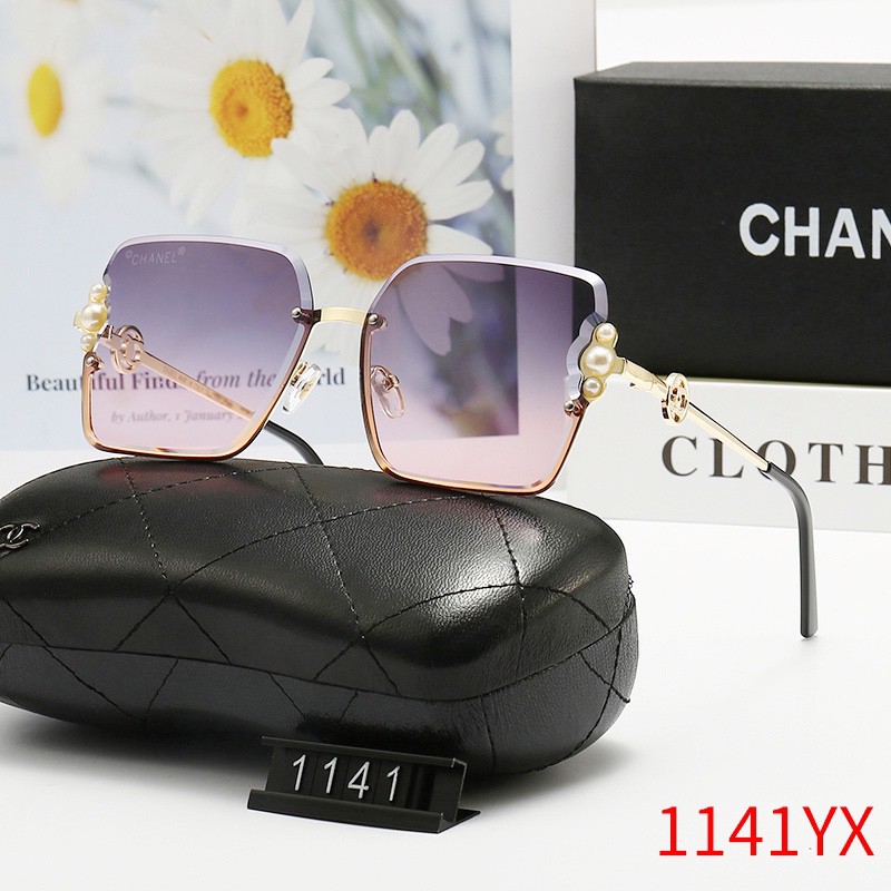 Chanel large outlet sunglasses