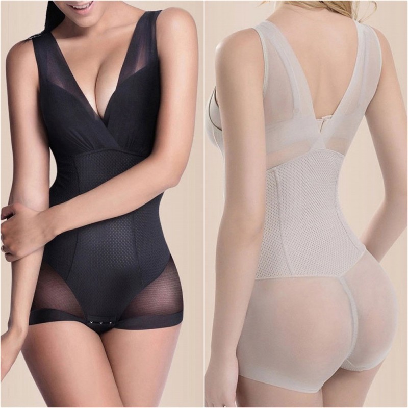 Sexy Women Full Body Soft Slim Shapewear Bodysuit