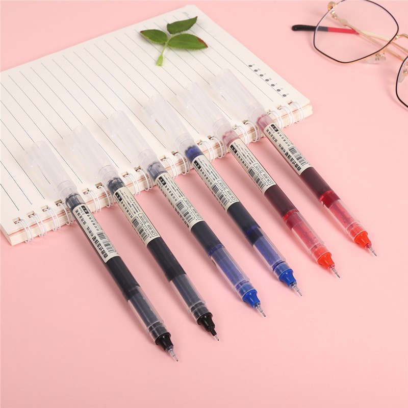 Straight Liquid Rollerball Gel Pen 0.5 Quick Dry Rollerball Pen Student