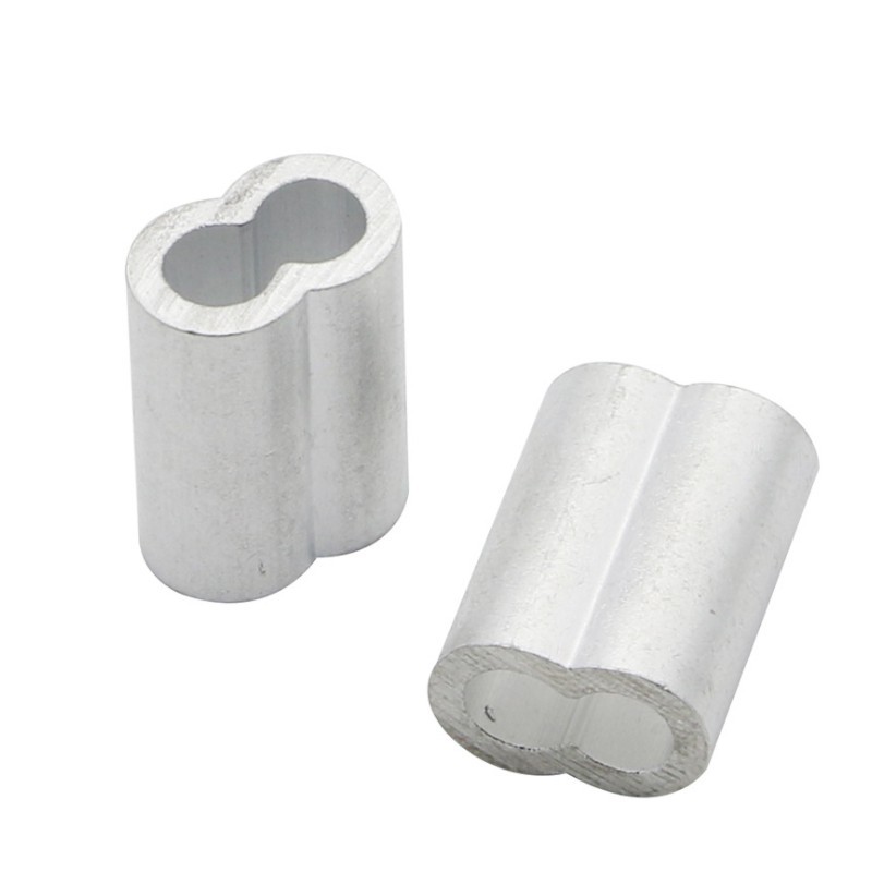 thumbnail interactive-video image 1 of Aluminum Wire Rope Ferrules Crimping Sleeves – M0.5 To M26 – For Steel Cable Rigging Clamps 1 of 5