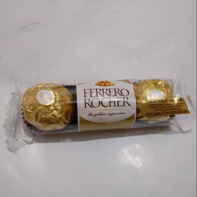 Ferrero Rocher Chocolate T3 37.5 Gram / 3 Pcs 12.5 Grams Cheapest