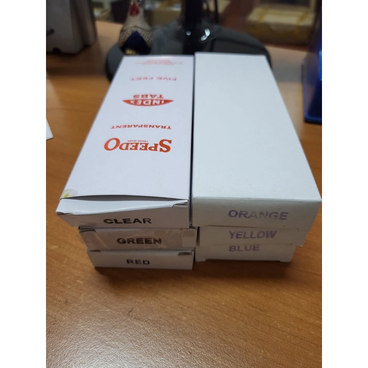 SPEEDO Index Tabs 1 Box of 5 Sets Colorless Clear Shopee Philippines