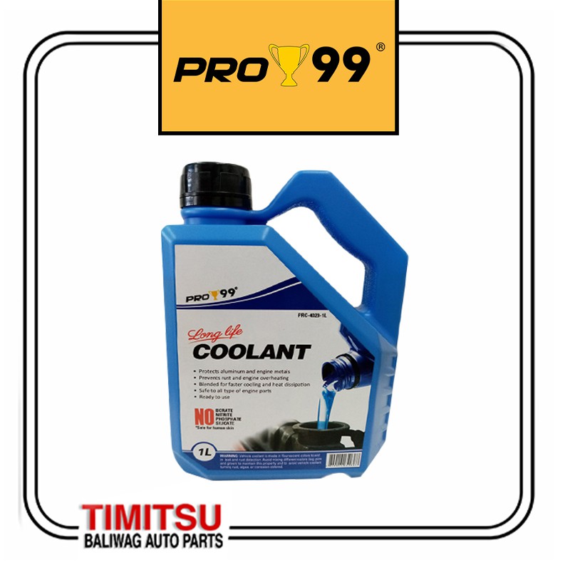 PRO99 LONG LIFE RADIATOR COOLANT BLUE 1L PART NO. PRC-4023-1L | Shopee ...