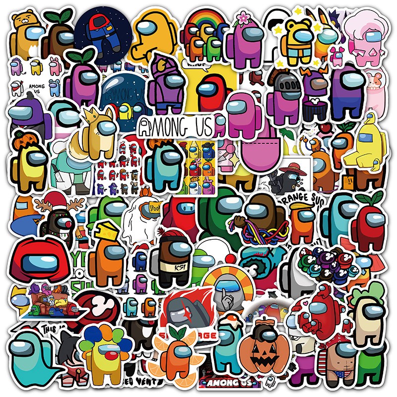 50 pcs Hot Game Among Us Waterproof PVC Stickers (2 Designs) | Shopee ...