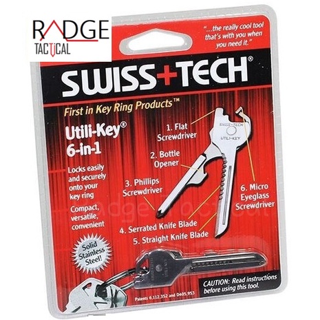 UTILI-KEY 6 IN 1 EDC TOOL Screwdriver Bottle Opener EDC Mircro Eyeglass ...