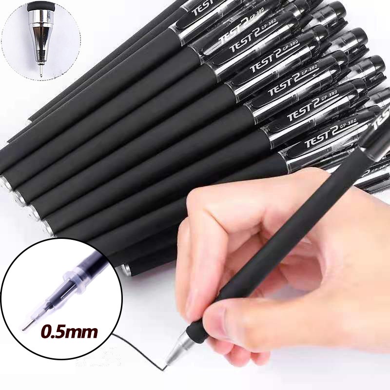 Ballpen set fine point Gel pen 0.5 mm black/blue/red ink color Office