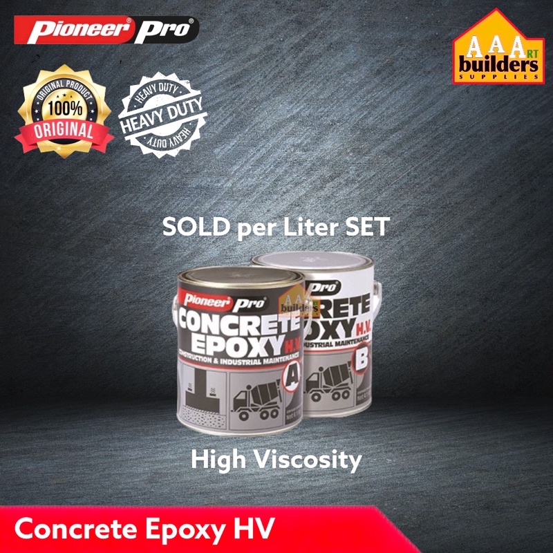 Pioneer Pro Concrete Epoxy HV LV Liter SET Shopee Philippines