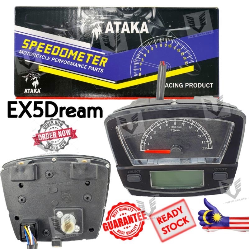 Honda EX5 Dream Ataka Racing Speedometer Meter EX5 Dream/EX5Dream ...